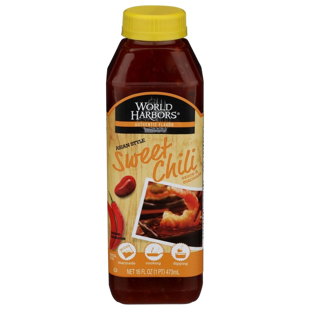 World Harbors Asian Style Sweet Chili Sauce and Marinade, 16 Ounce -- 6 per case