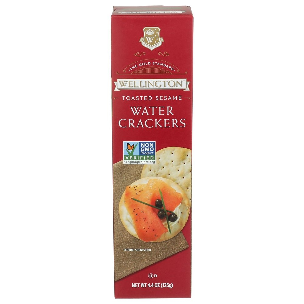 Wellington Toasted Sesame Water Crackers, 4.4 Ounce -- 12 per case