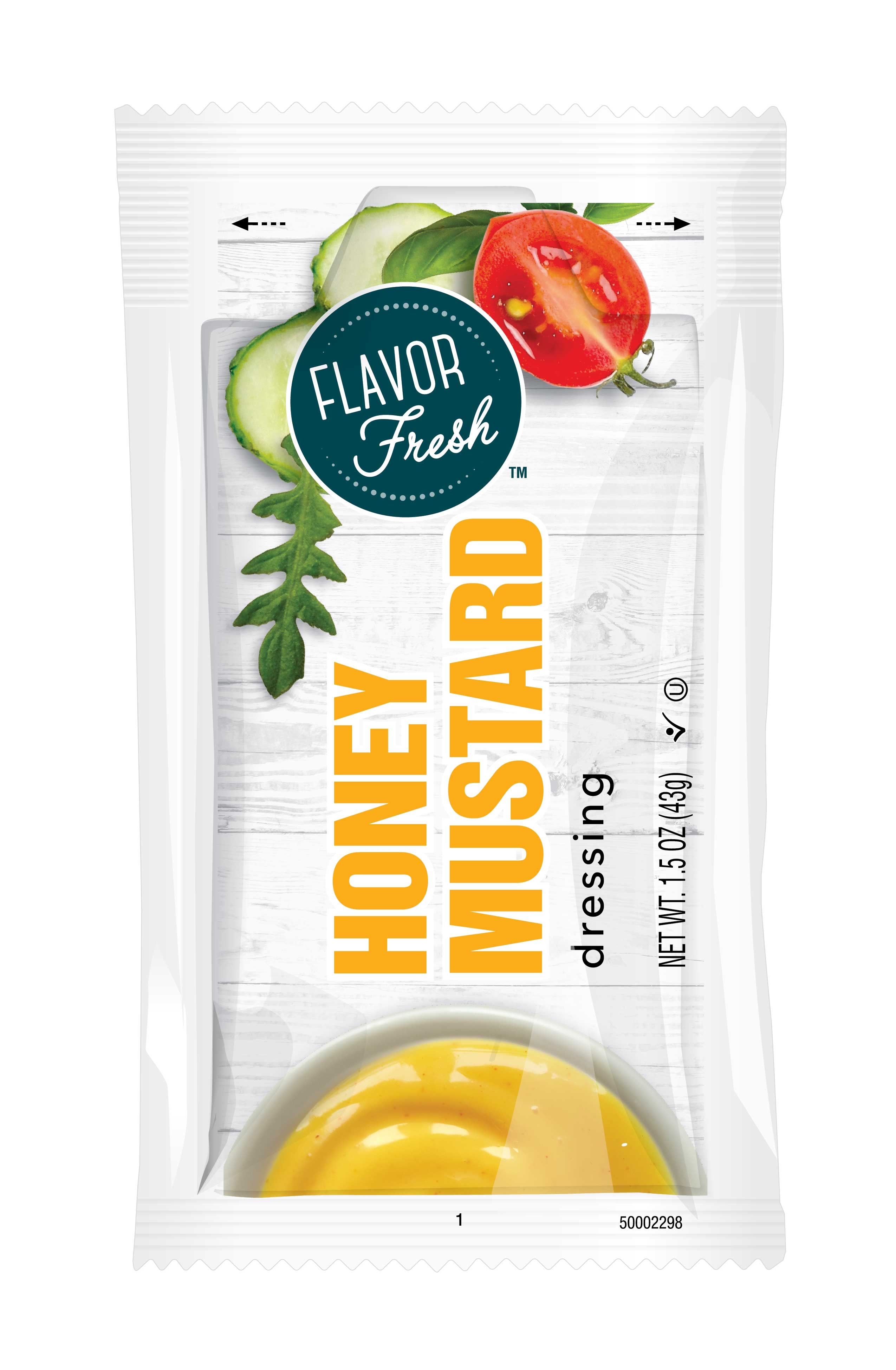 Flavor Fresh Honey Mustard Dressing, 1.5 Ounce Pouch -- 60 per case