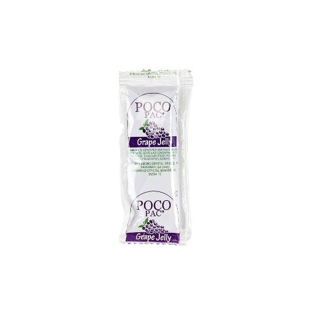 Poco Pac Grape Jelly, 0.5 Ounce Clear Pouch -- 400 per case