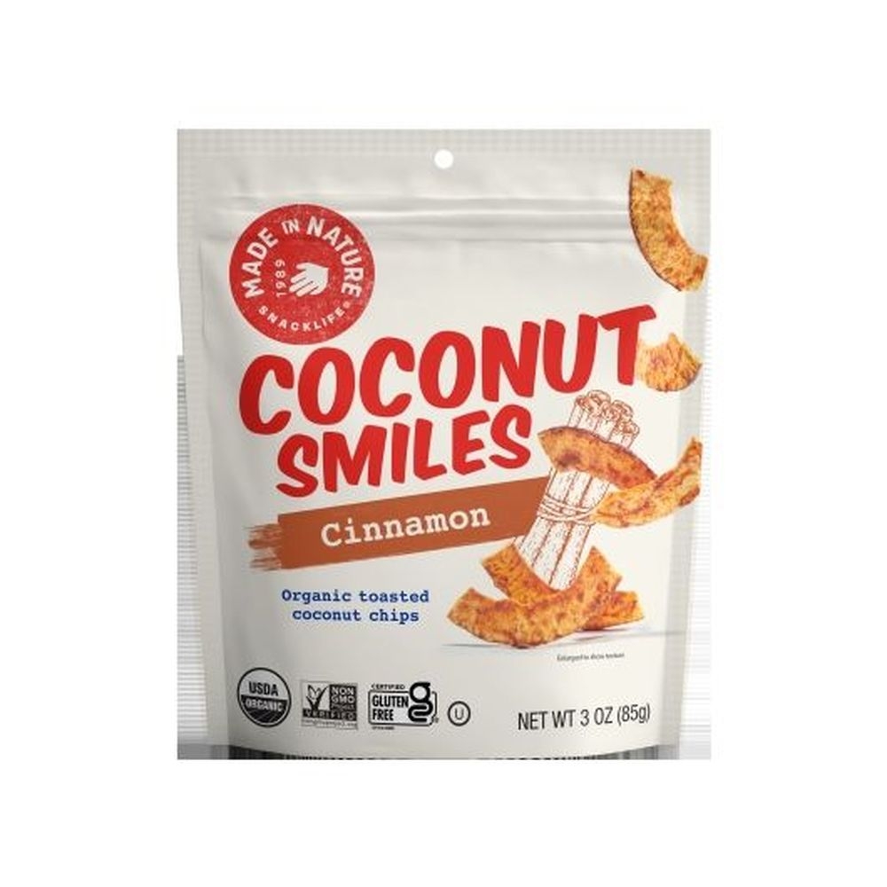 Made in Nature Vietnamese Cinnamon Swirl Coconut Chips, 3 Ounce -- 6 per case.