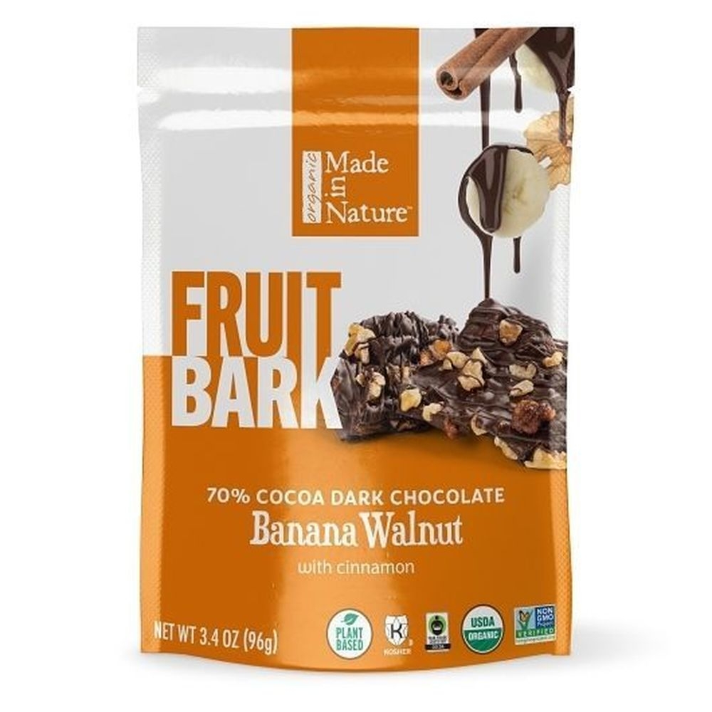 Made In Nature Banana Walnut Fruit Bark, 3.4 Ounce -- 6 per case