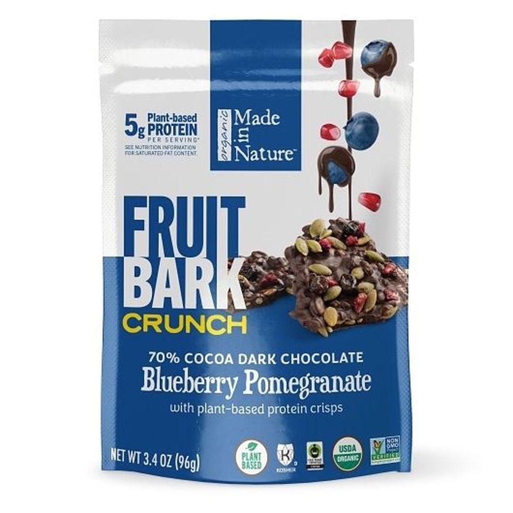 Made In Nature Blueberry Pomegranate Fruit Bark Crunch, 3.4 Ounce -- 6 per case