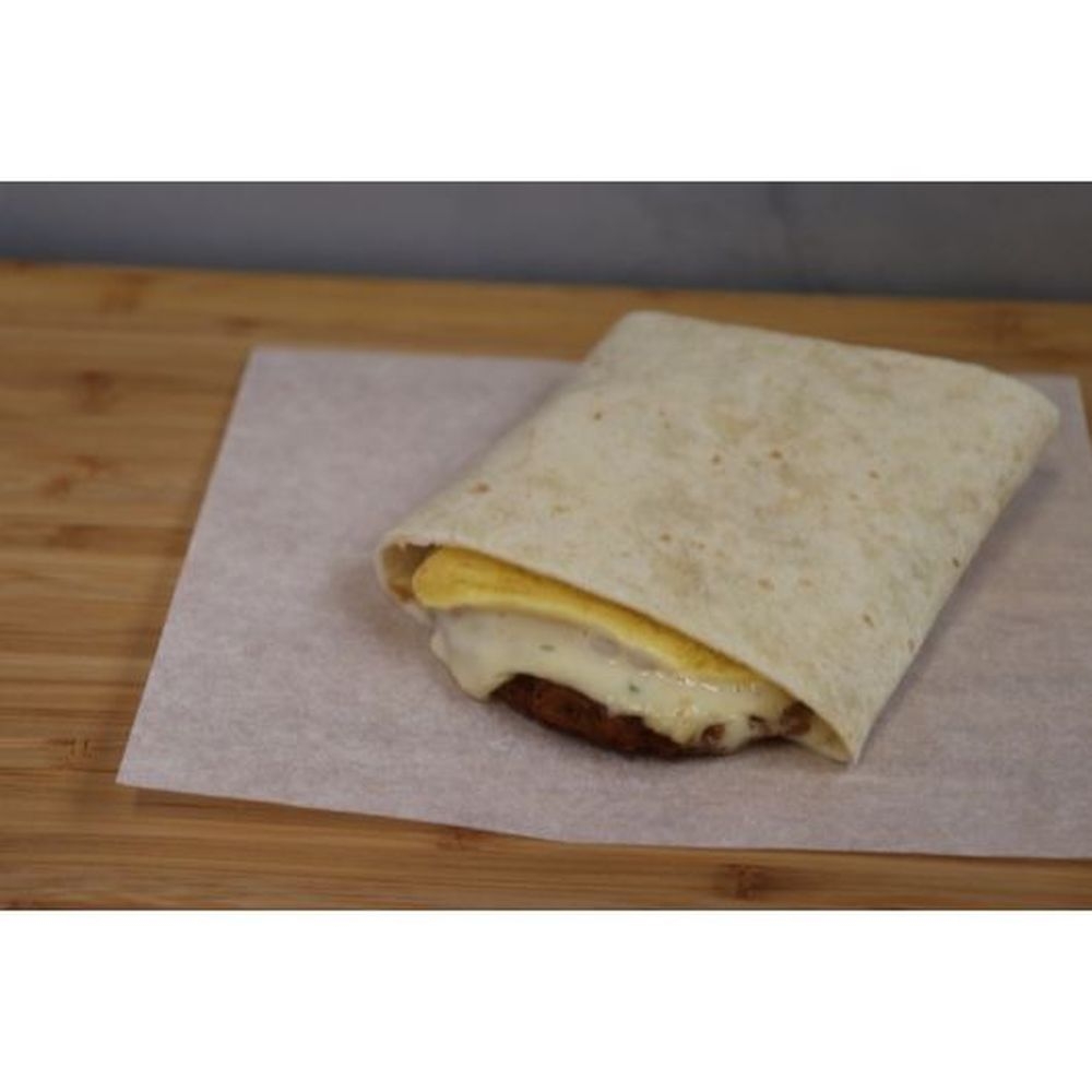 La Cocina Chorizo Egg and Cheese Square Wrap, 5 Ounce - 24 per case