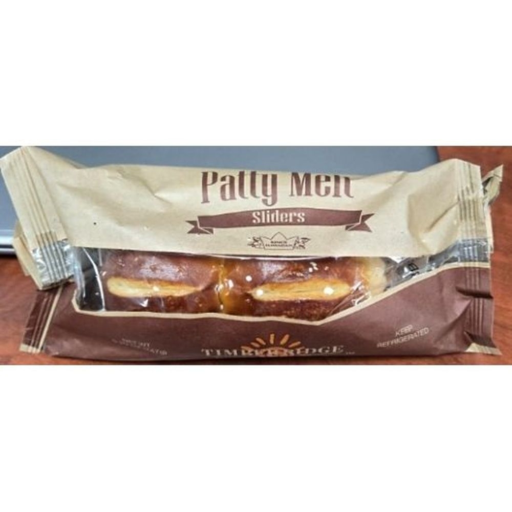 Timber Ridge Patty Melt On Pretzel Bun Sliders, 5.2 Ounce -- 12 per case