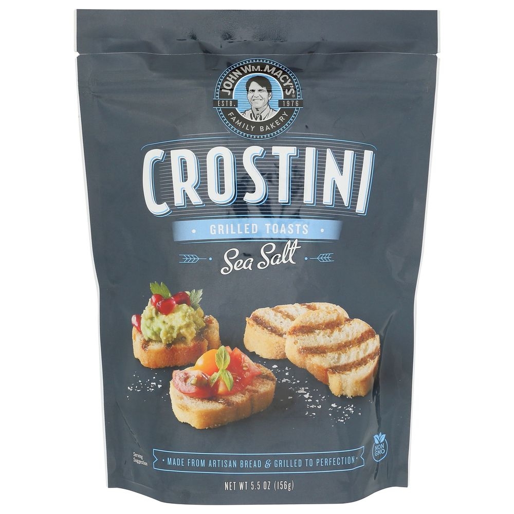 John Wm. Macys Sea Salt Crostini, 5.5 Ounce -- 9 per case