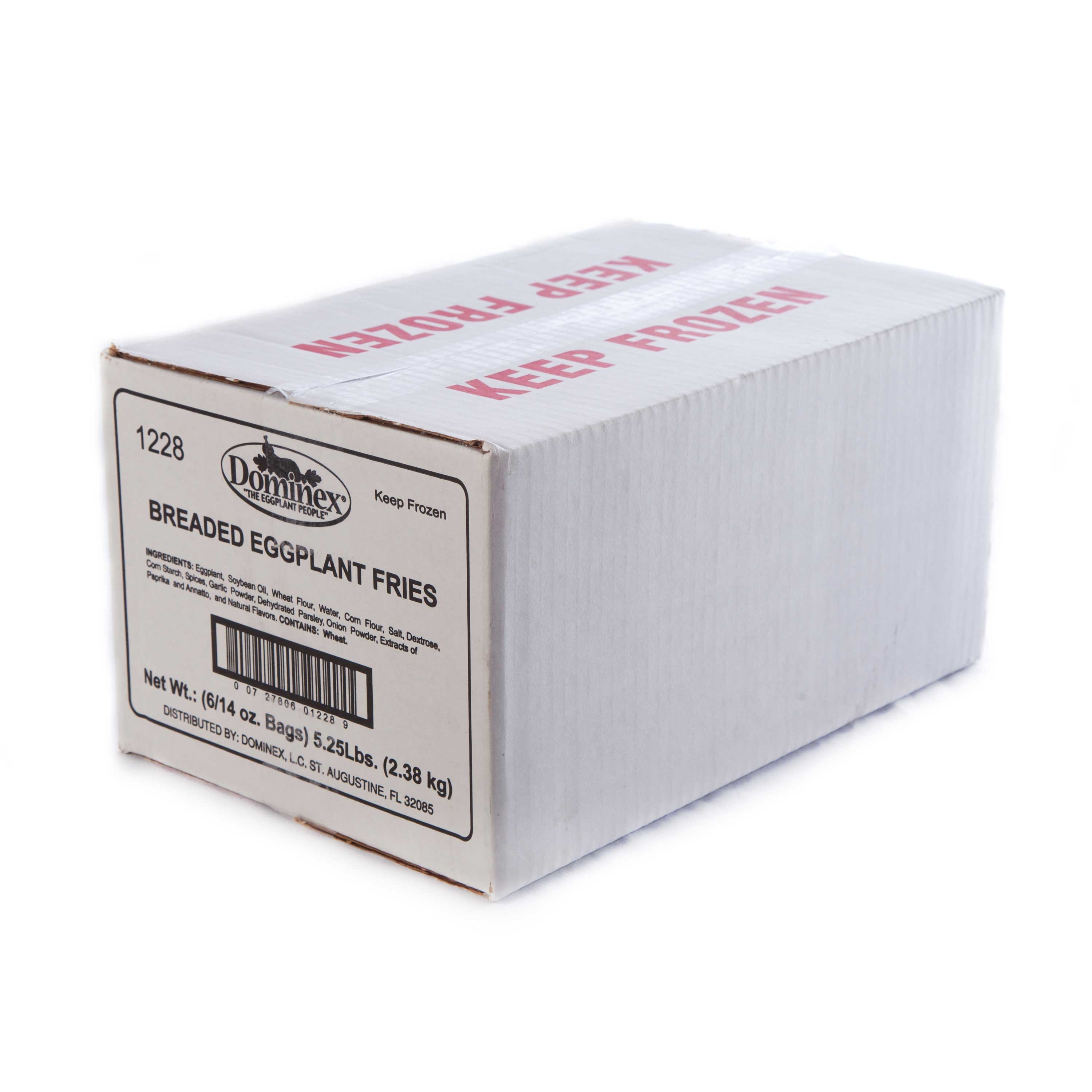 Dominex Veggie Fries Snacks in Eggplant, 14 Ounce -- 6 per case.