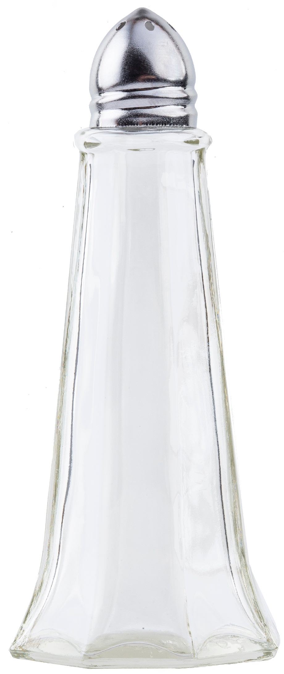 Tablecraft Eiffel Salt and Pepper Chrome Top Glass Shaker, 1 Ounce -- 24 per case