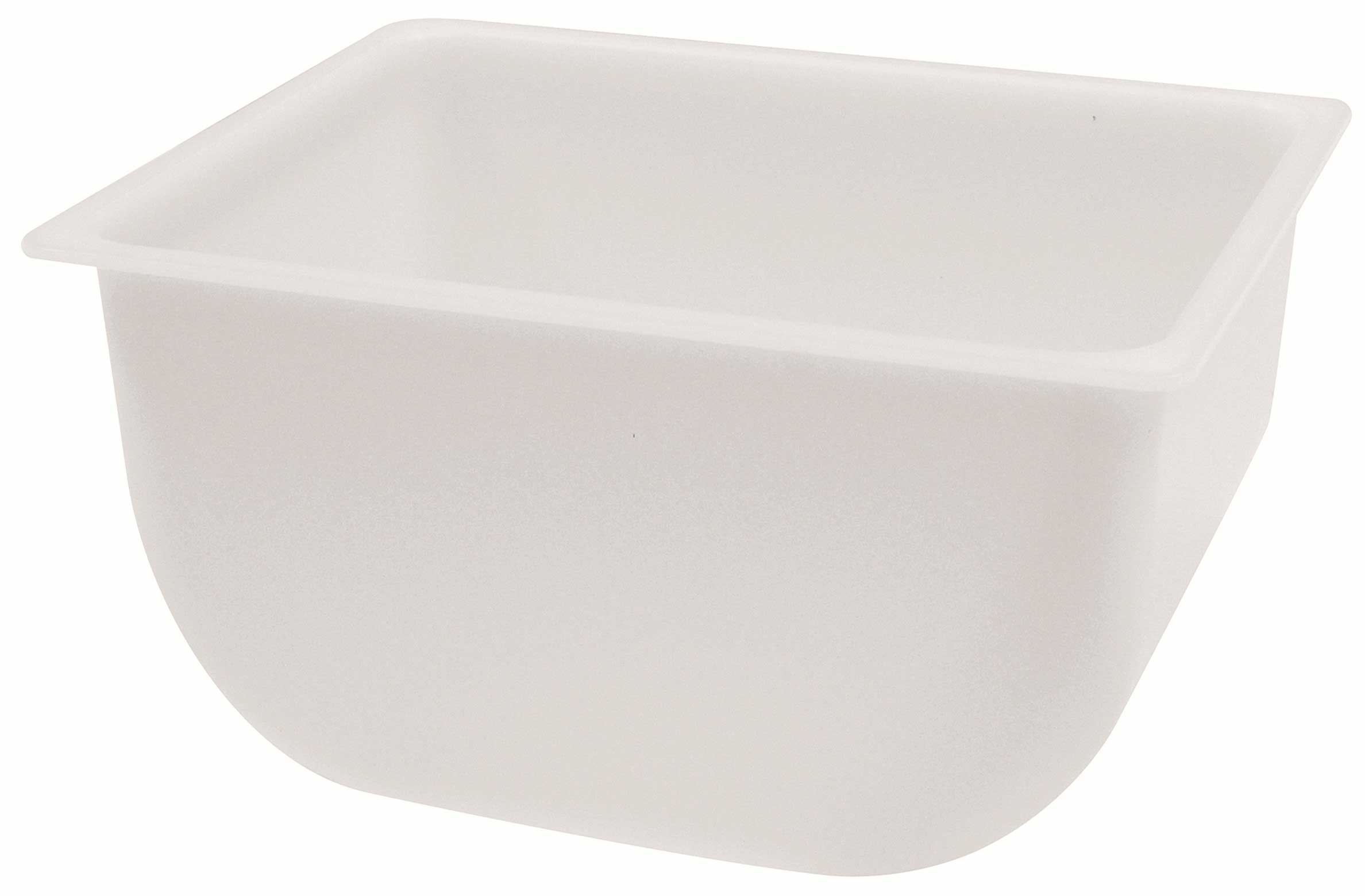 Tablecraft White Insert for 1.5 Pint Plastic Condiment Holder -- 12 per case