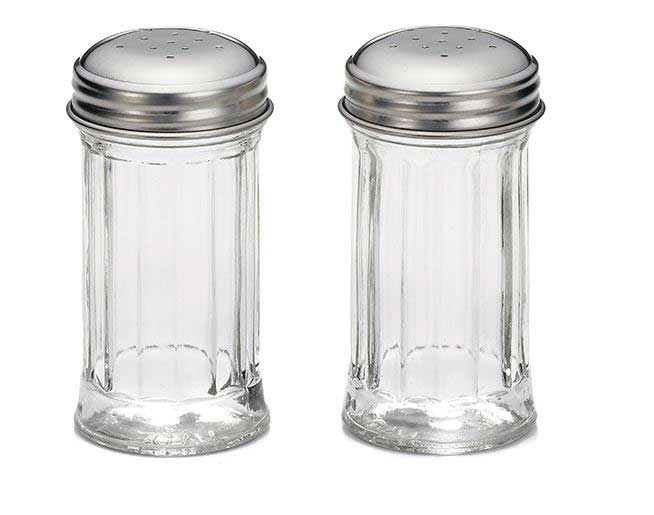 Tablecraft Fluted Glass Salt and Pepper Shaker, 2 Ounce -- 24 per case