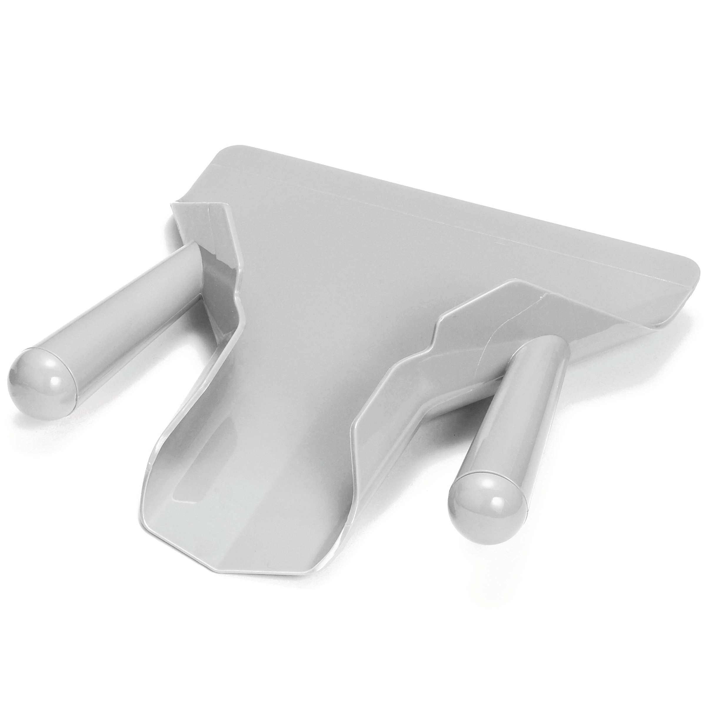 Tablecraft Plastic French Fry Scoop with Dual Handle, 9.25 x 8.125 x 1.9375 inch