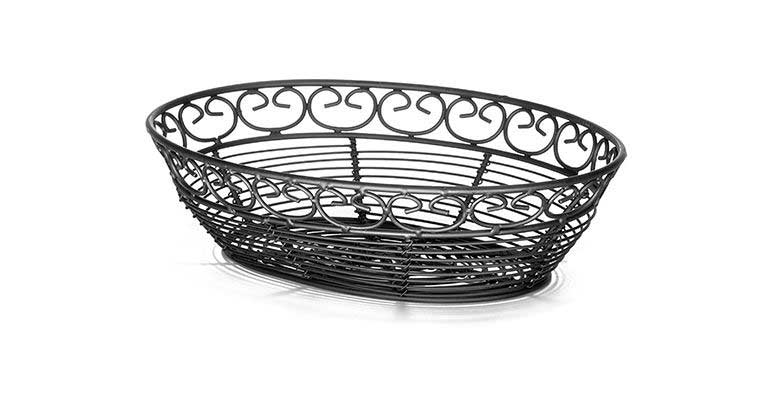 Tablecraft Mediterranean Collection Oval Serving Basket, 9 x 6 1/4 x 2 1/4 inch