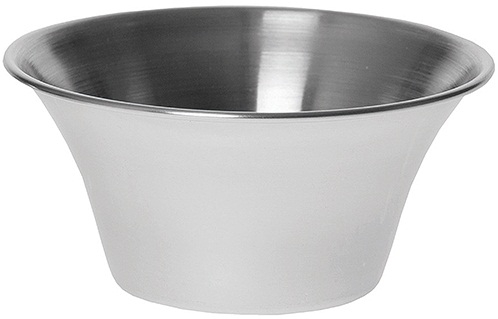 Tablecraft Stainless Steel Flared Design Sauce Cup, 6 Ounce -- 12 per case
