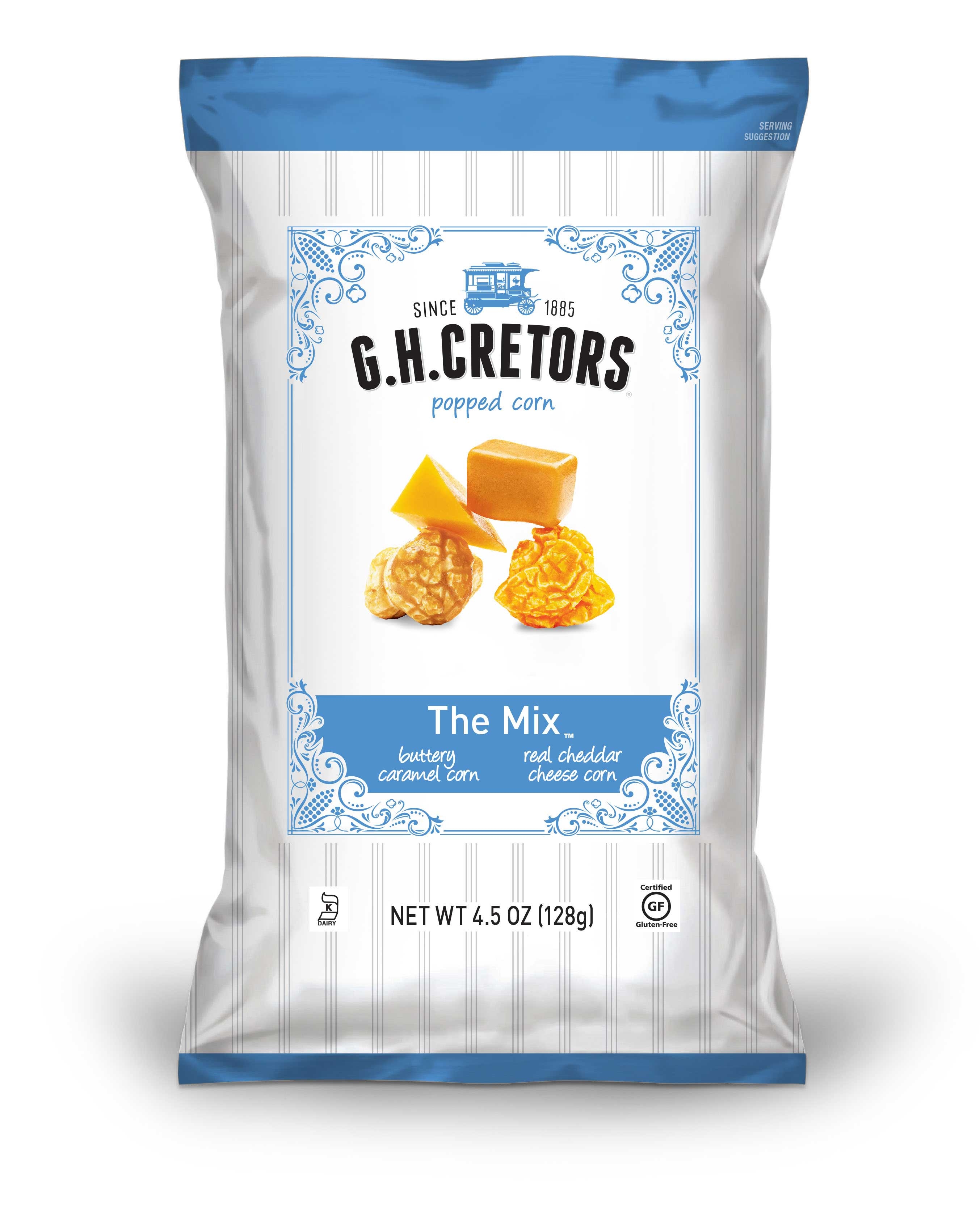 G.H. Cretors The Mix Popped Corn, 4.5 Ounce -- 6 per case.