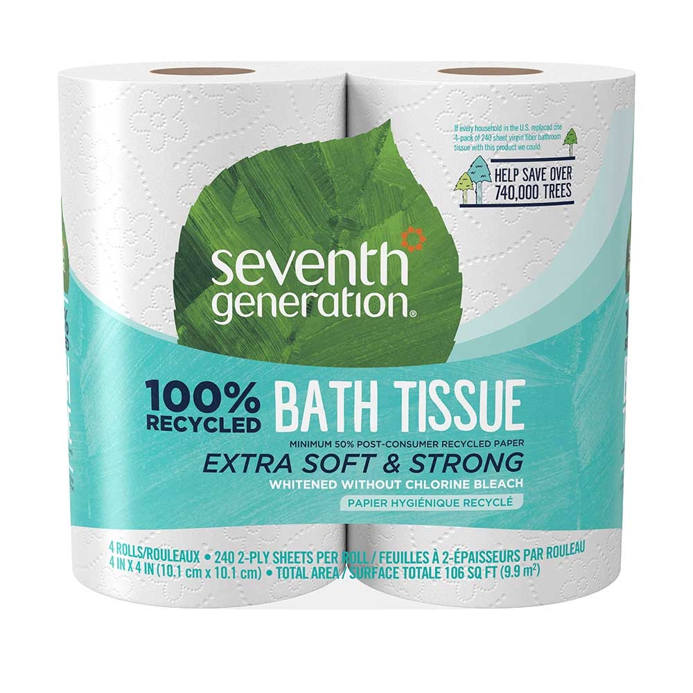 Seventh Generation Bathroom Tissue, 2 Ply 240 Sheets per rolls -- 36 rolls per case