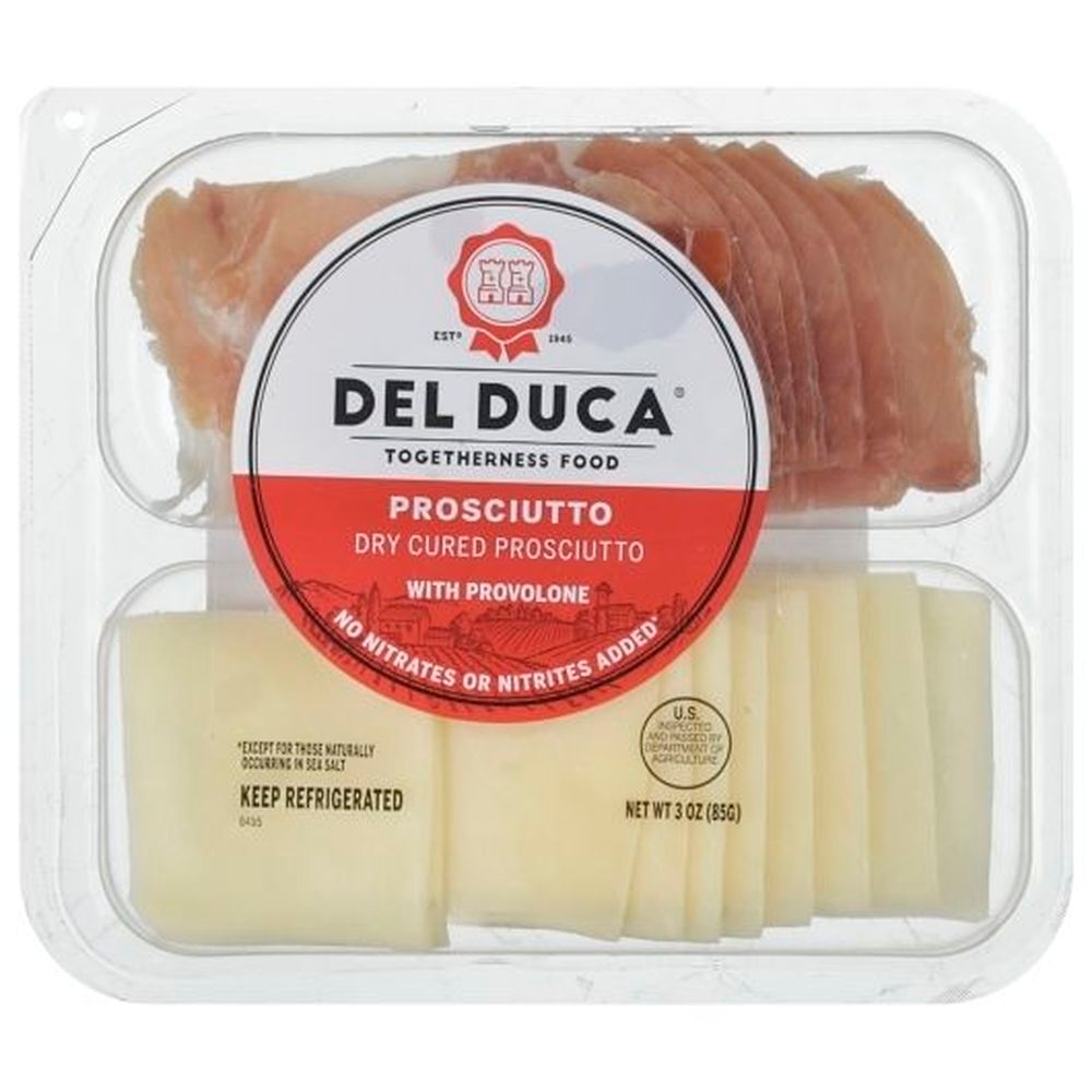 Del Duca Prosciutto with Provolone, 3 Ounce - 12 per case