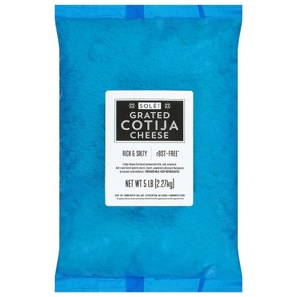 Roth Sole Grated Cotija Cheese, 5 Pound - 4 per case