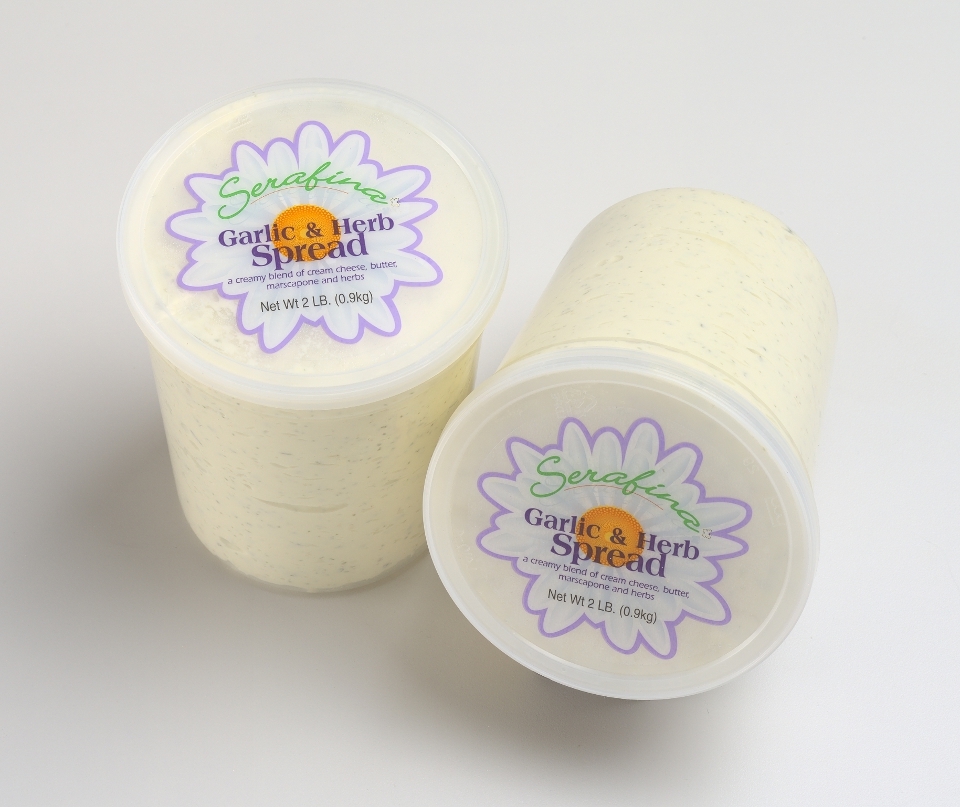 Serafina Garlic and Herb Cream Cheese Spread, 2 Pound -- 3 per case.