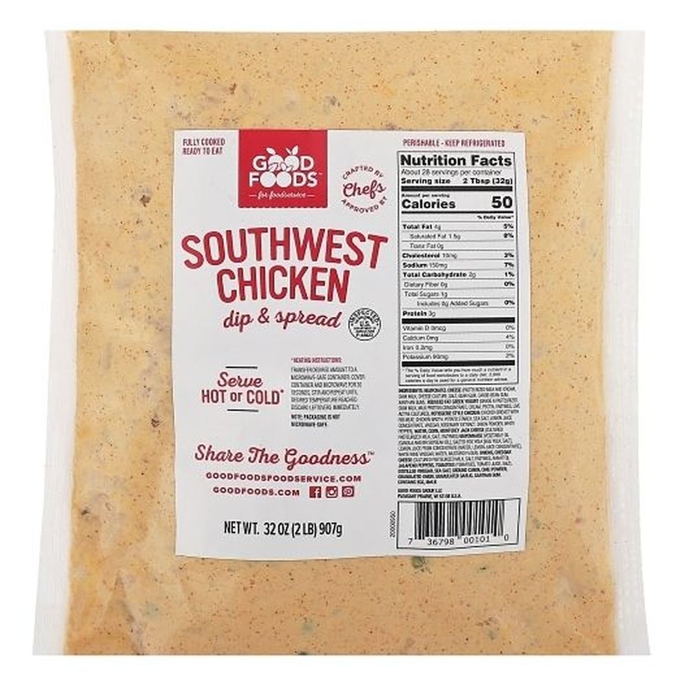 Good Foods Southwest Chicken Dip, 2 Pound -- 6 per case