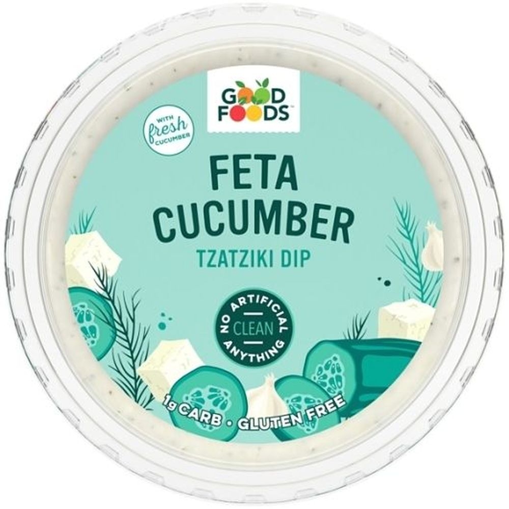 Good Foods Feta Cucumber Tzatziki Dip, 8 Ounce - 8 per case