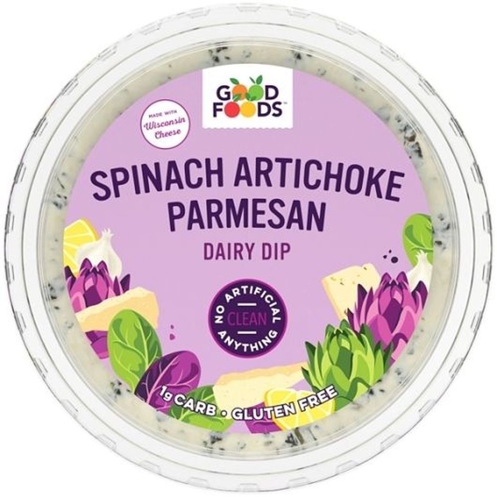 Good Foods Spinach Artichoke Dip, 8 Ounce - 8 per case