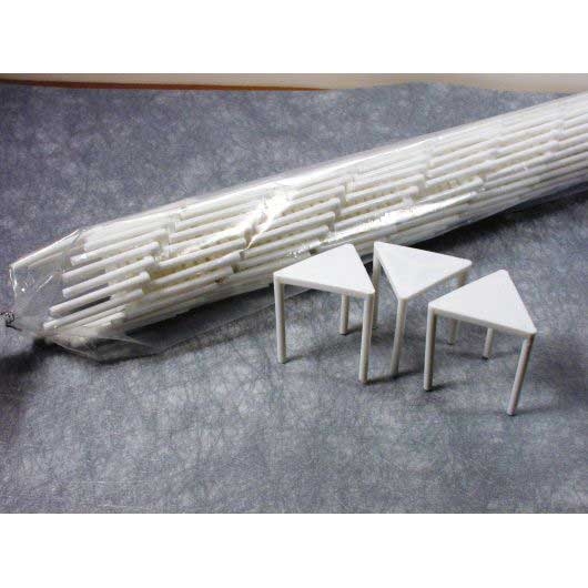 Goldmax Plastic White Pizza Stand -- 1000 per case
