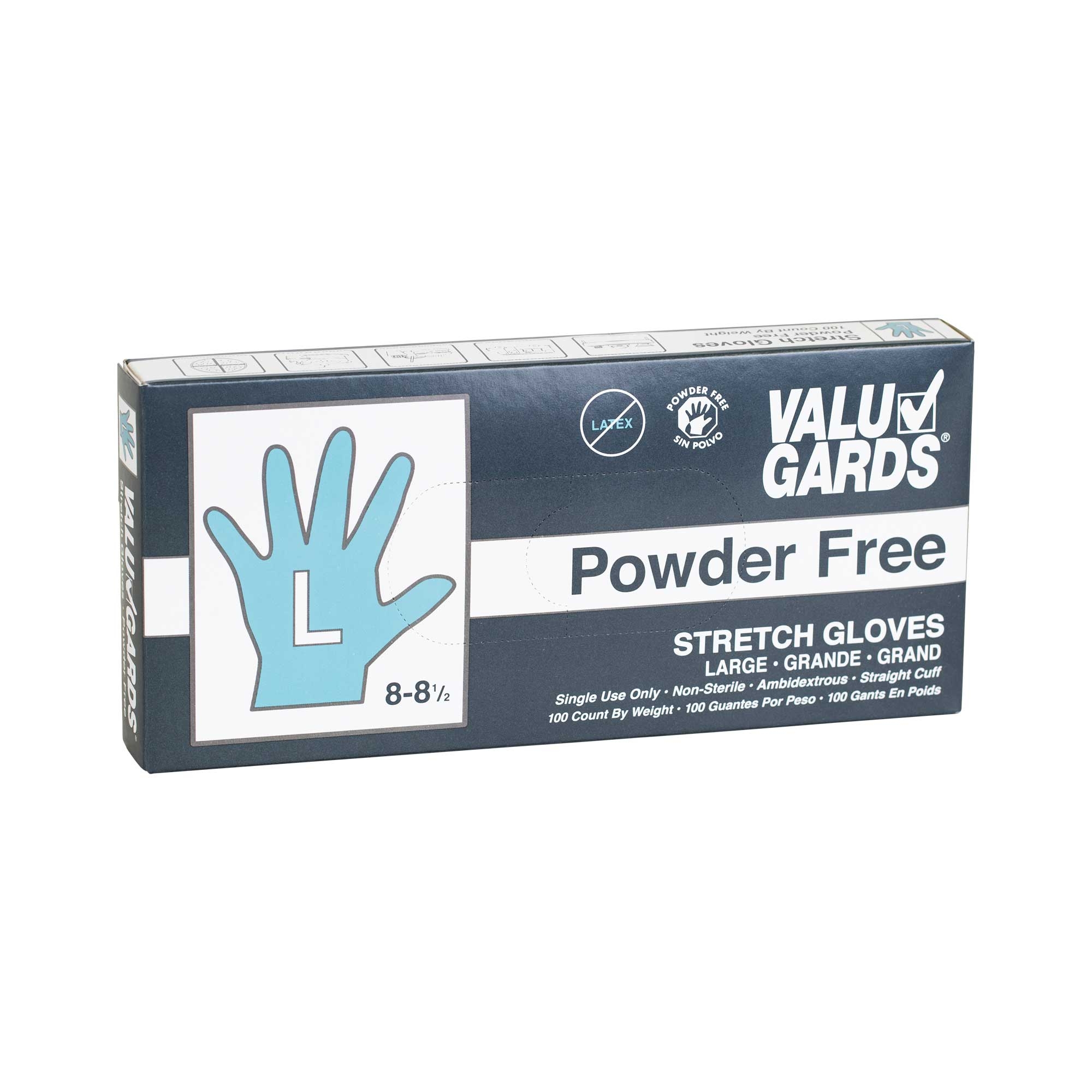 HandGards ValuGards Stretch Poly Clear Disposable Large Glove -- 1000 per case.