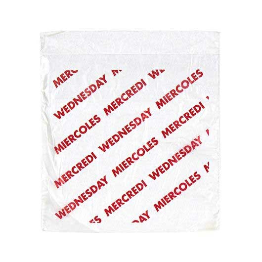 Valugards Wednesday Printed High Density Red Saddle Preportion Bag -- 2000 per case