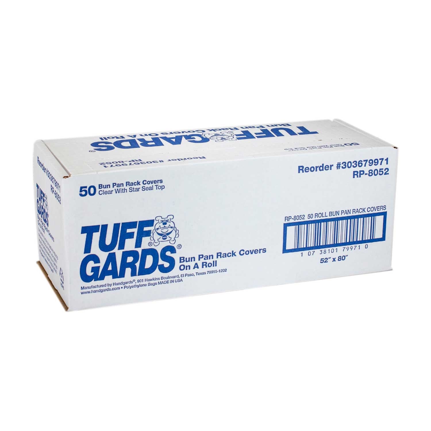 Rack Covers,(PanHandlers® Rack Covers) 52 X 80 inch.  50 per Roll -- 1 Roll