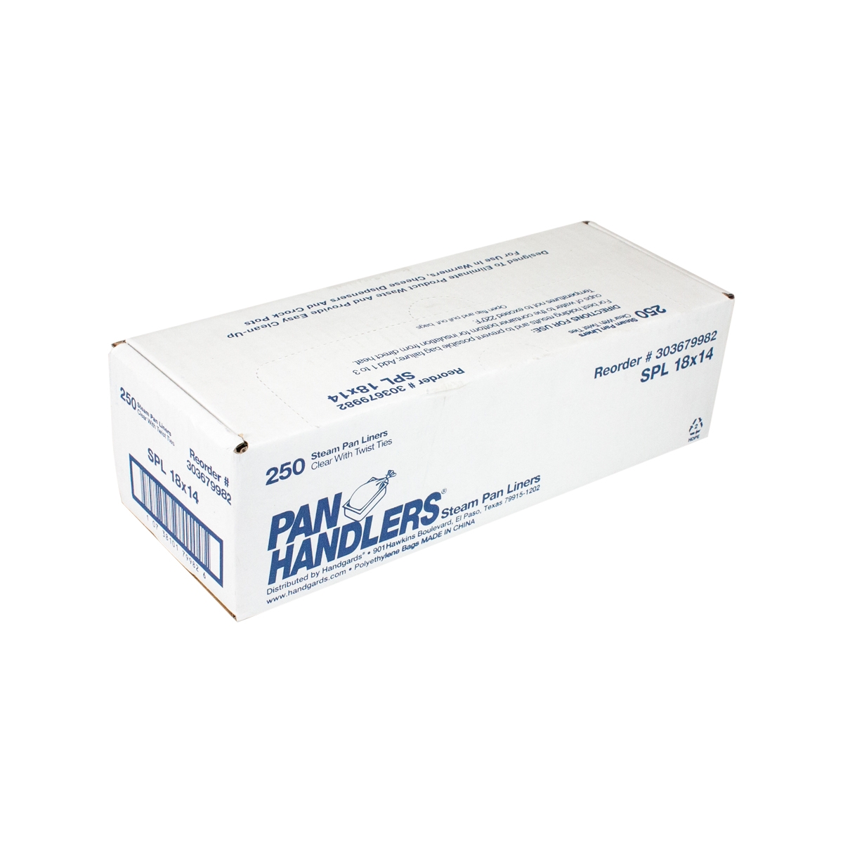 PanHandlers Clear 7 Quart Steam Pan Liners, 250 Count --- 1 Roll