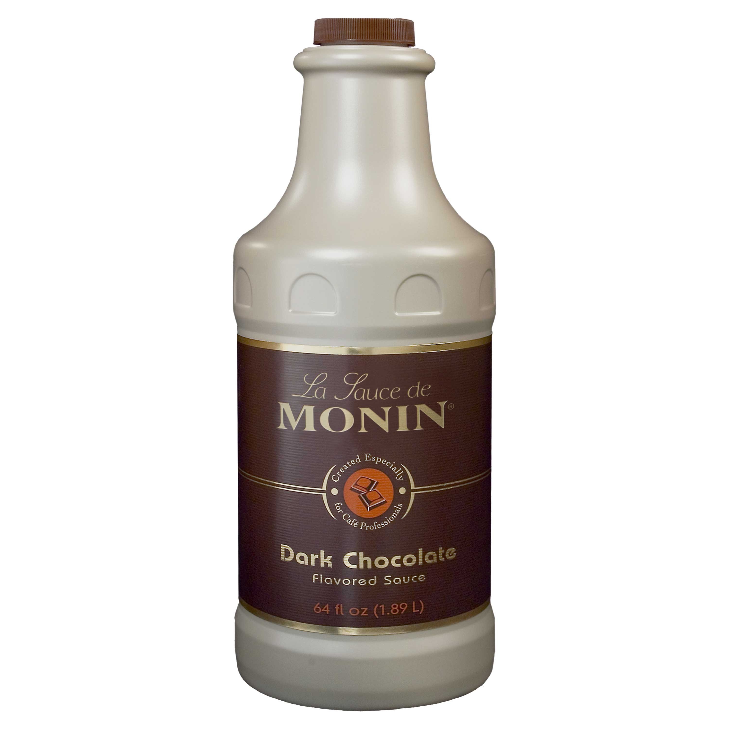 Monin Dark Chocolate Sauce, 64 Ounce -- 4 per case.