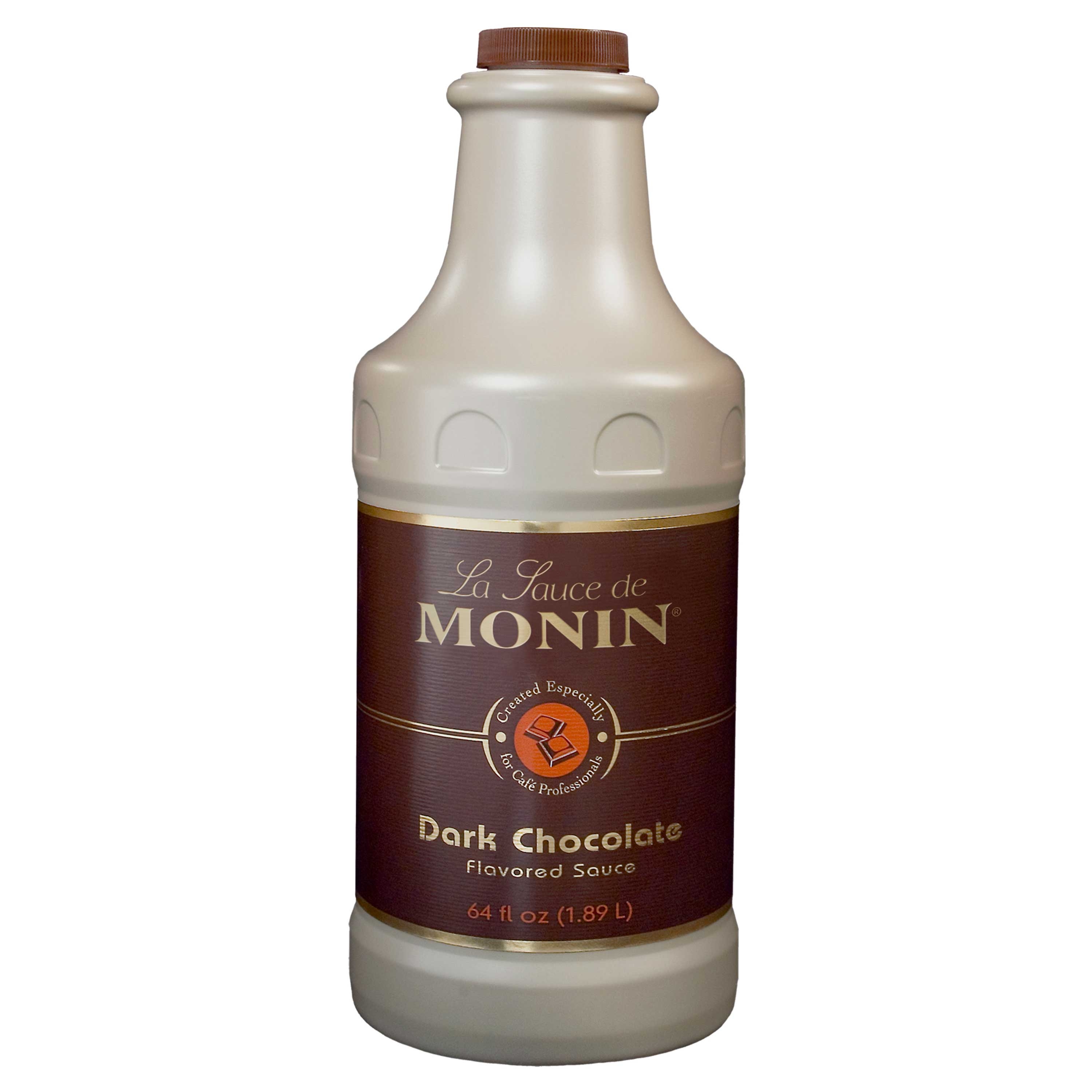 Monin Dark Chocolate Sauce, 64 Ounce -- 4 per case.