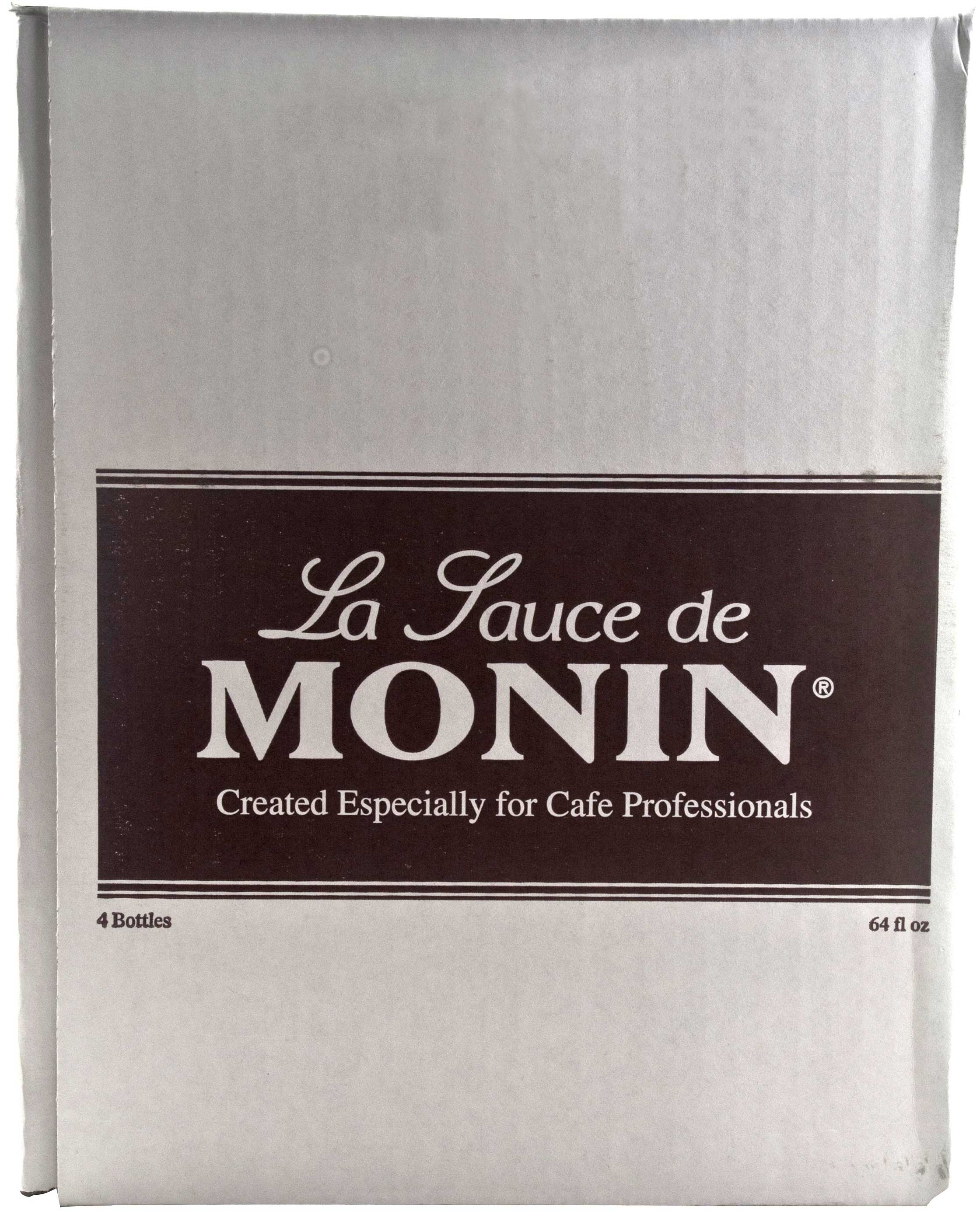 Monin Sea Salt Caramel Toffee Flavored Sauce, 1.89 Liter -- 4 per case.