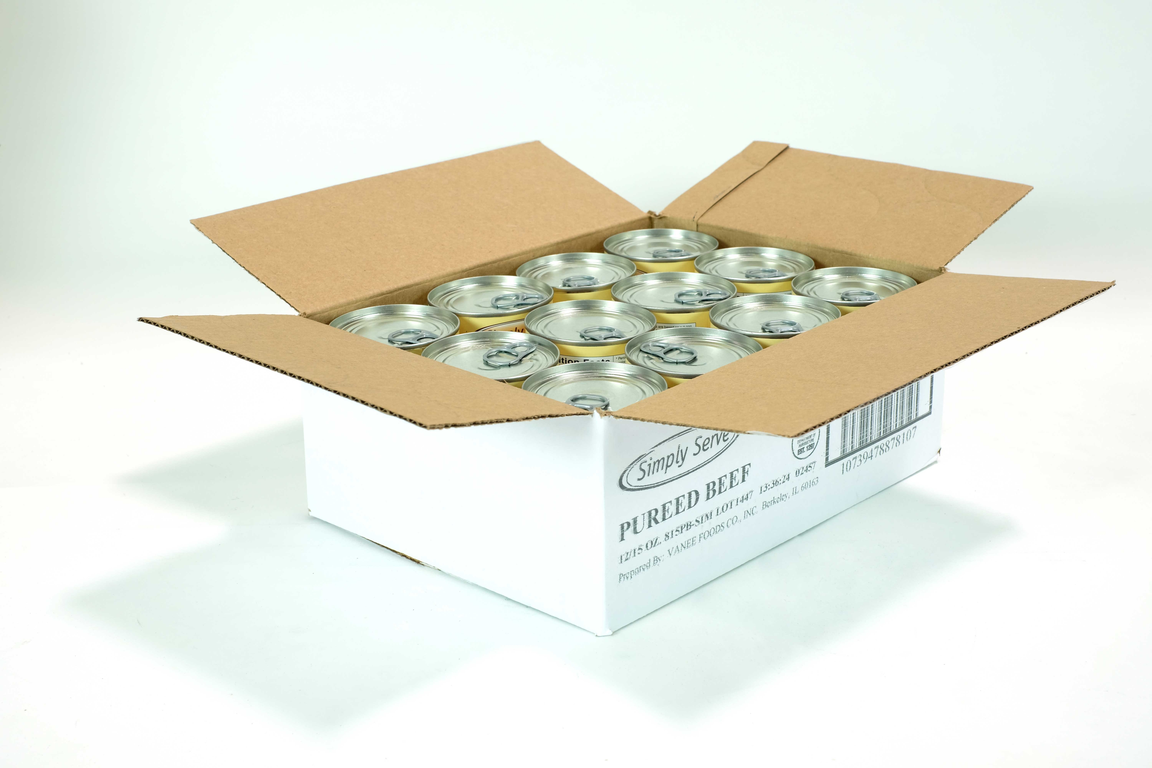 Vanee Foods Simply Serve Beef Puree,15 Ounce -- 12 per case.