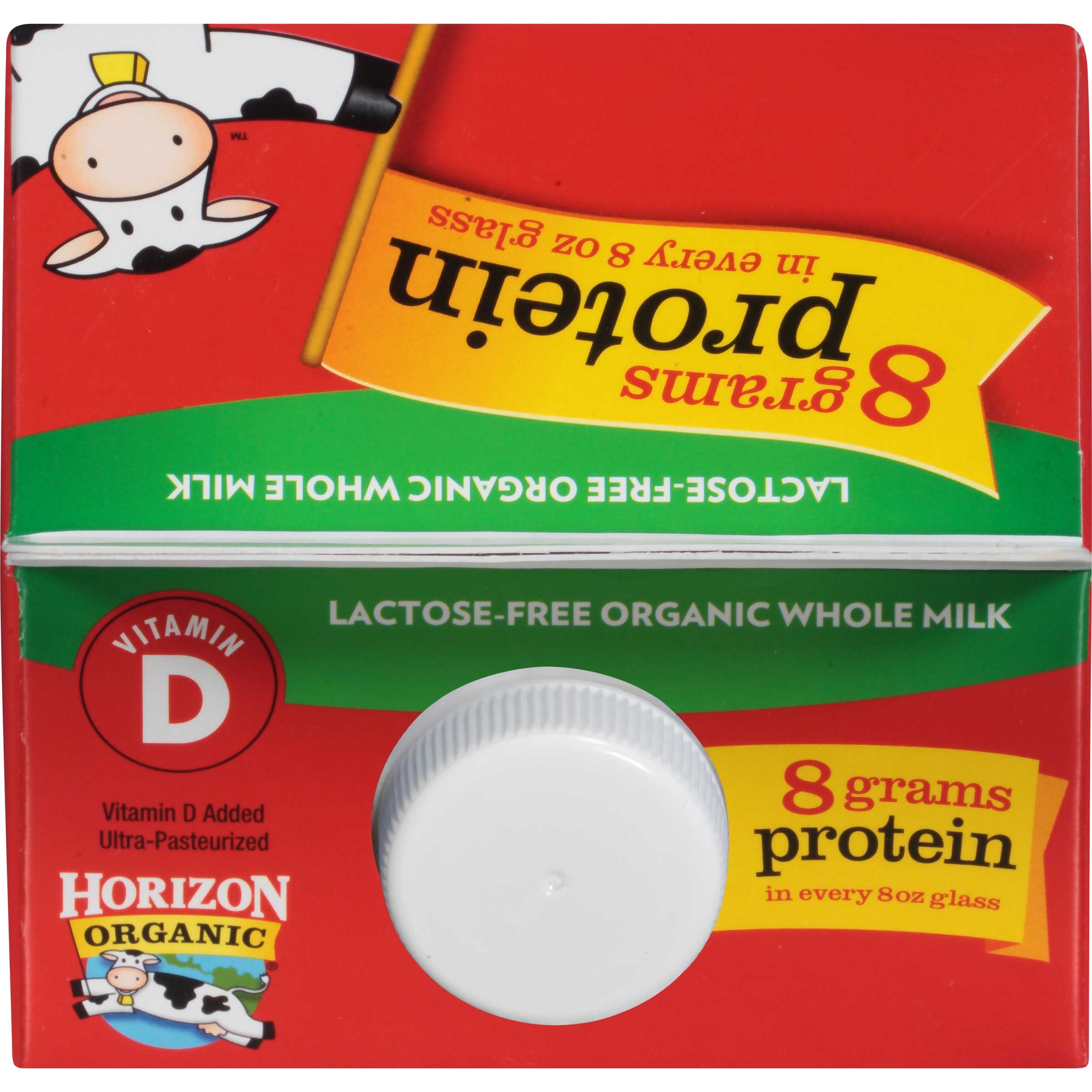 Horizon Organic Lactose Free Vitamin D Organic Whole Milk, 0.5 gallon -- 6 per case