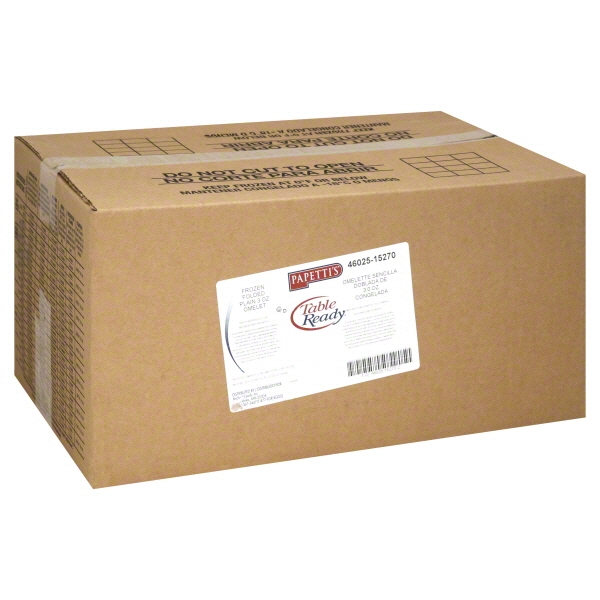 Michael Foods Papettis Plain Omelette, 3 Ounce -- 84 per case.