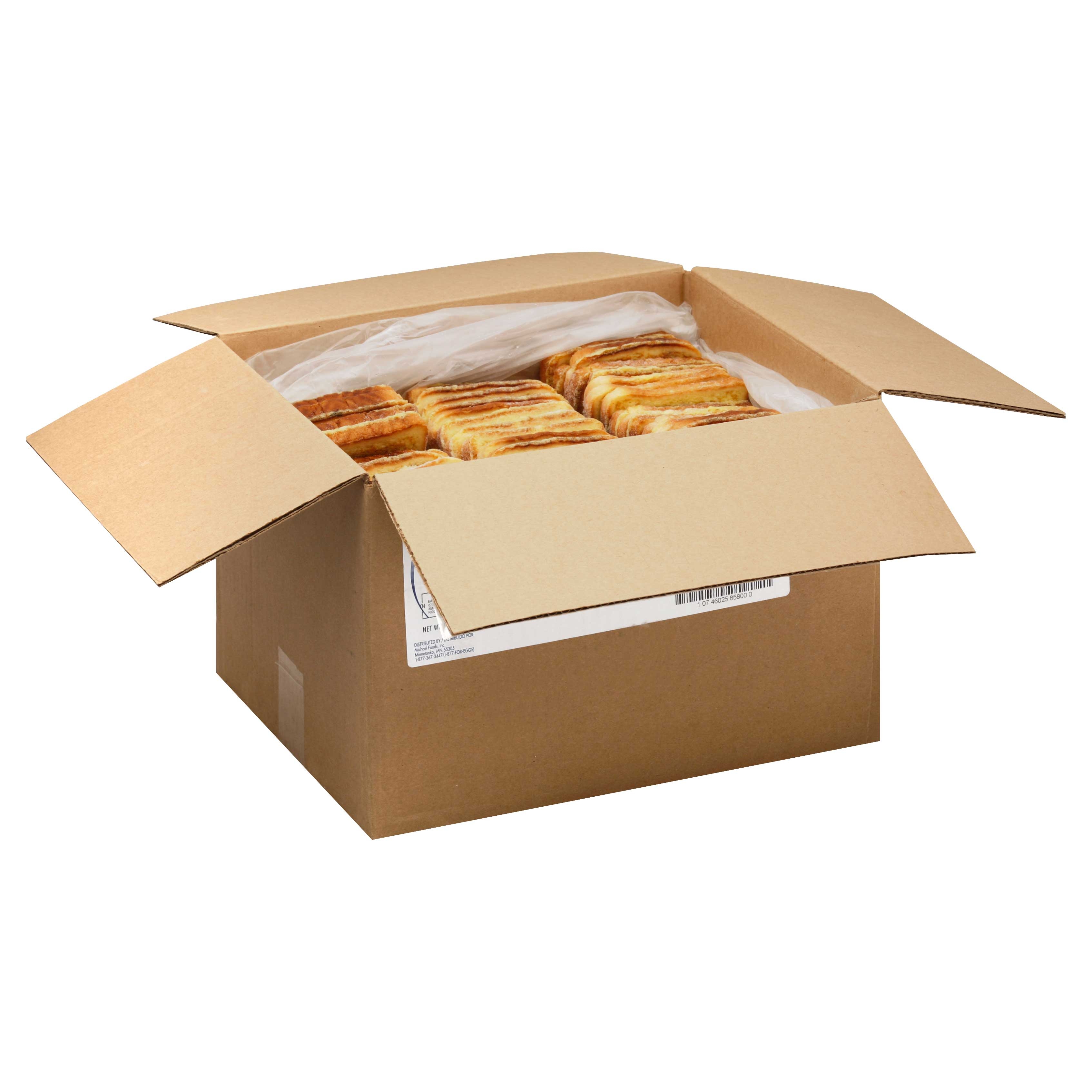 Michael Foods Papettis Cinnamon Swirl French Toast, 2.5 Ounce -- 100 per case.