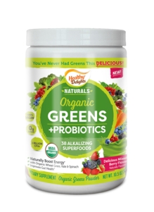 Healthy Delights Naturals Organic Greens Powder Plus Probiotics, 10.5 Ounce -- 12 per case.