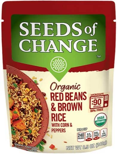 Seeds Of Change Red Beans and Brown Rice, 8.5 Ounce Bag -- 12 per case