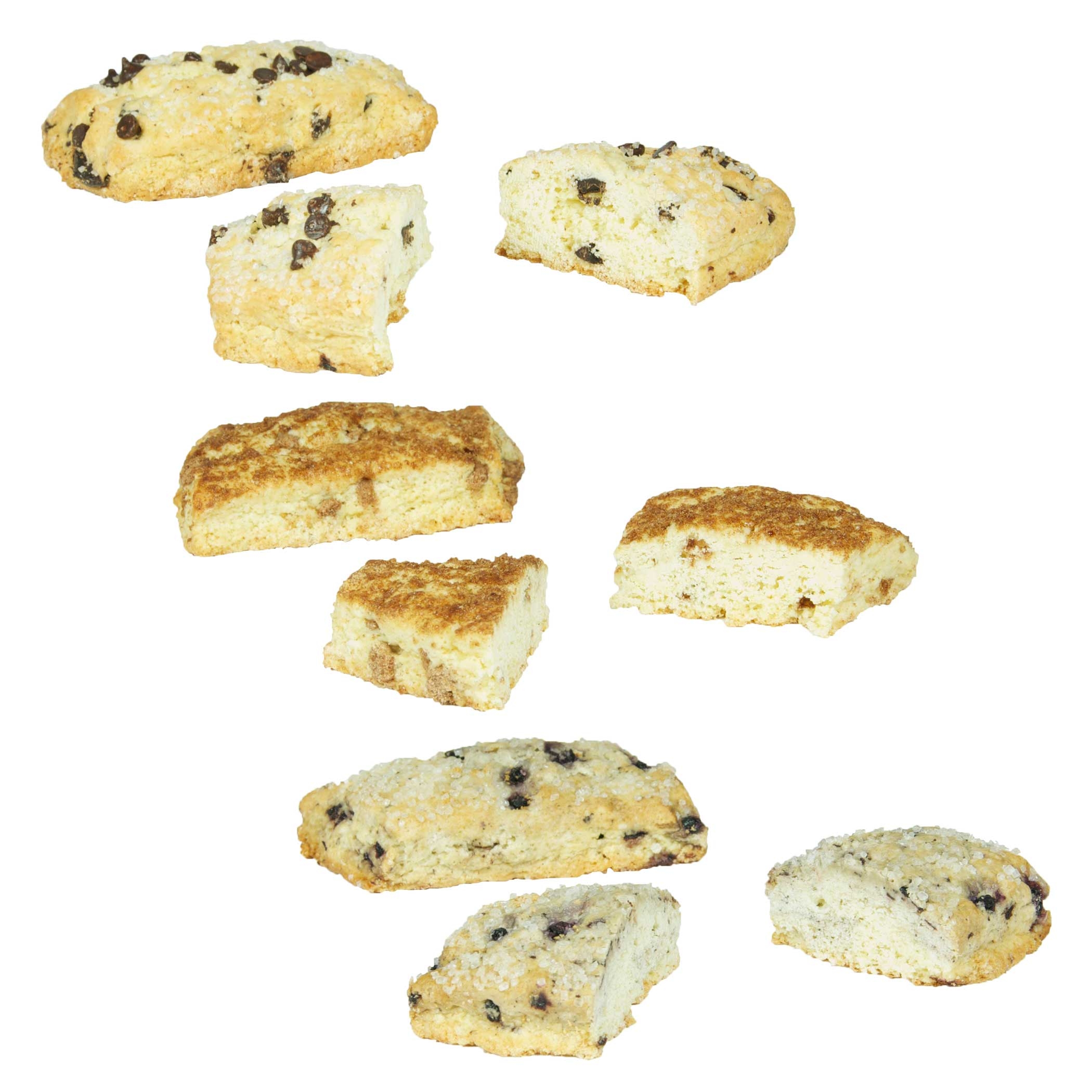 Sweet Street Blueberry and Cinnamon Scone Variety Pack, 3.5 Ounce -- 48 per case.
