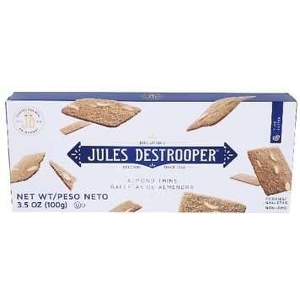 Jules Destrooper Almond Thins Cookie, 3.5 Ounce -- 12 per case