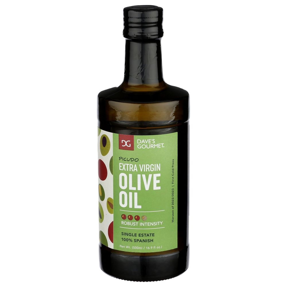 Daves Gourmet Picudo Extra Virgin Olive Oil, 500 Milliliter -- 6 per case