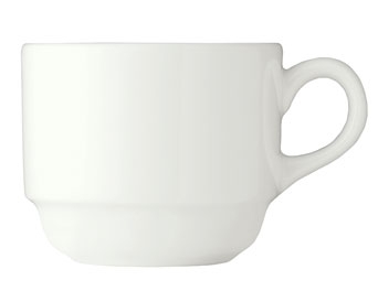 Syracuse China Slenda Stacking Tea Cup, 9 Ounce -- 36 per case.