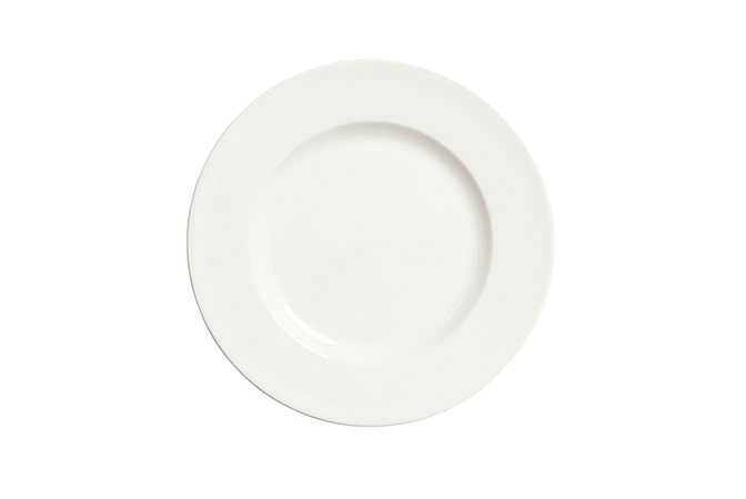 Syracuse China Slenda Royal Rideau Wide Rim Plate, 12.25 inch -- 12 per case.