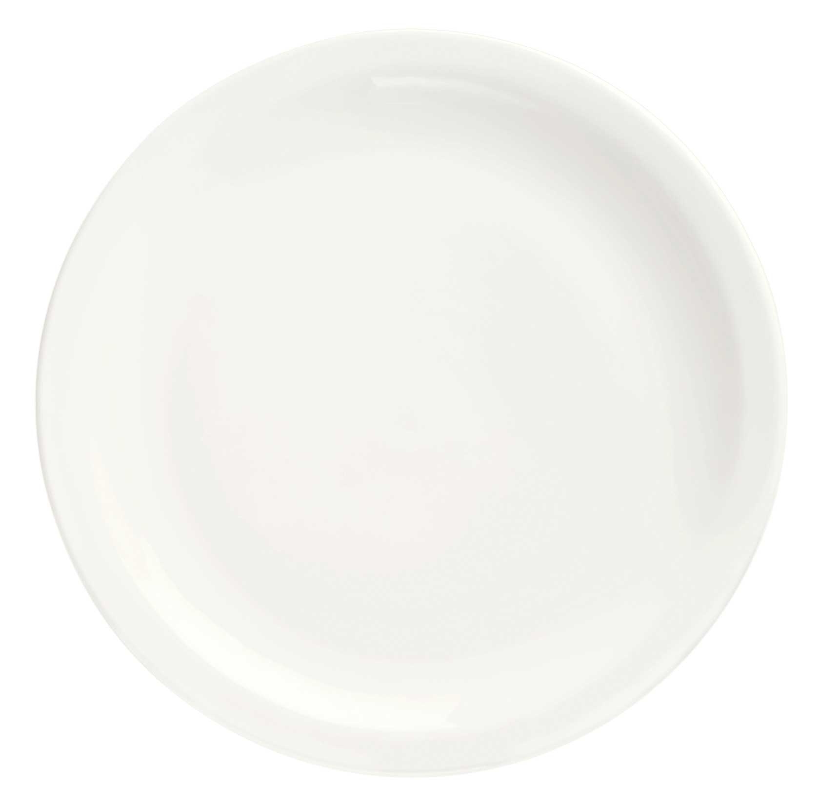Syracuse China Slenda Footed Narrow Rim Plate, 7 1/8 inch -- 36 per case.