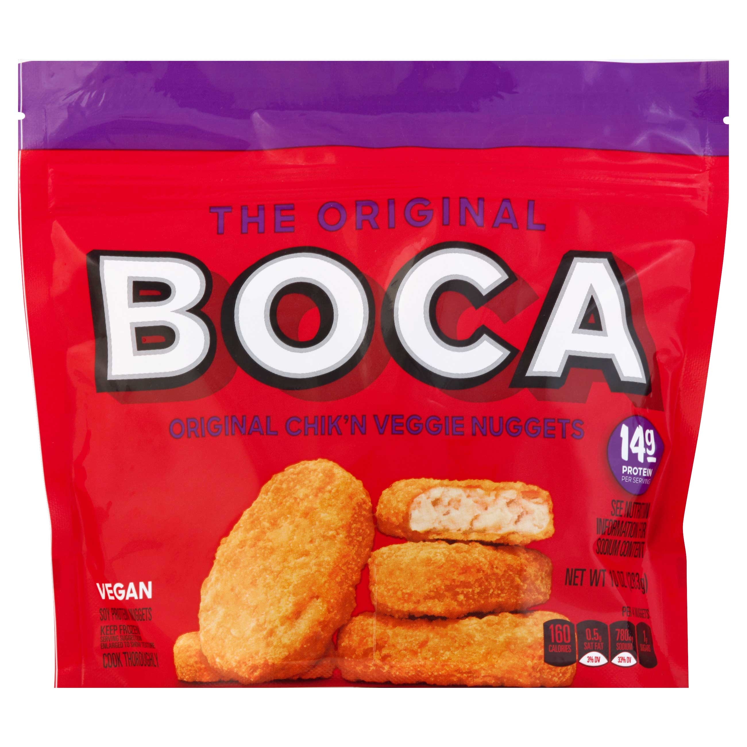 Boca Original Chick'n Veggie Nuggets, 10 ounce -- 12 per case
