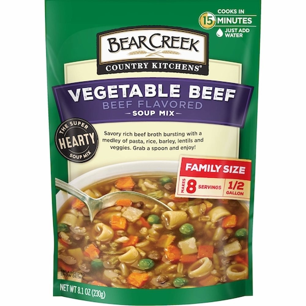 Bear Creek Vegetable Beef Soup Mix, 8.1 Ounce -- 6 per case