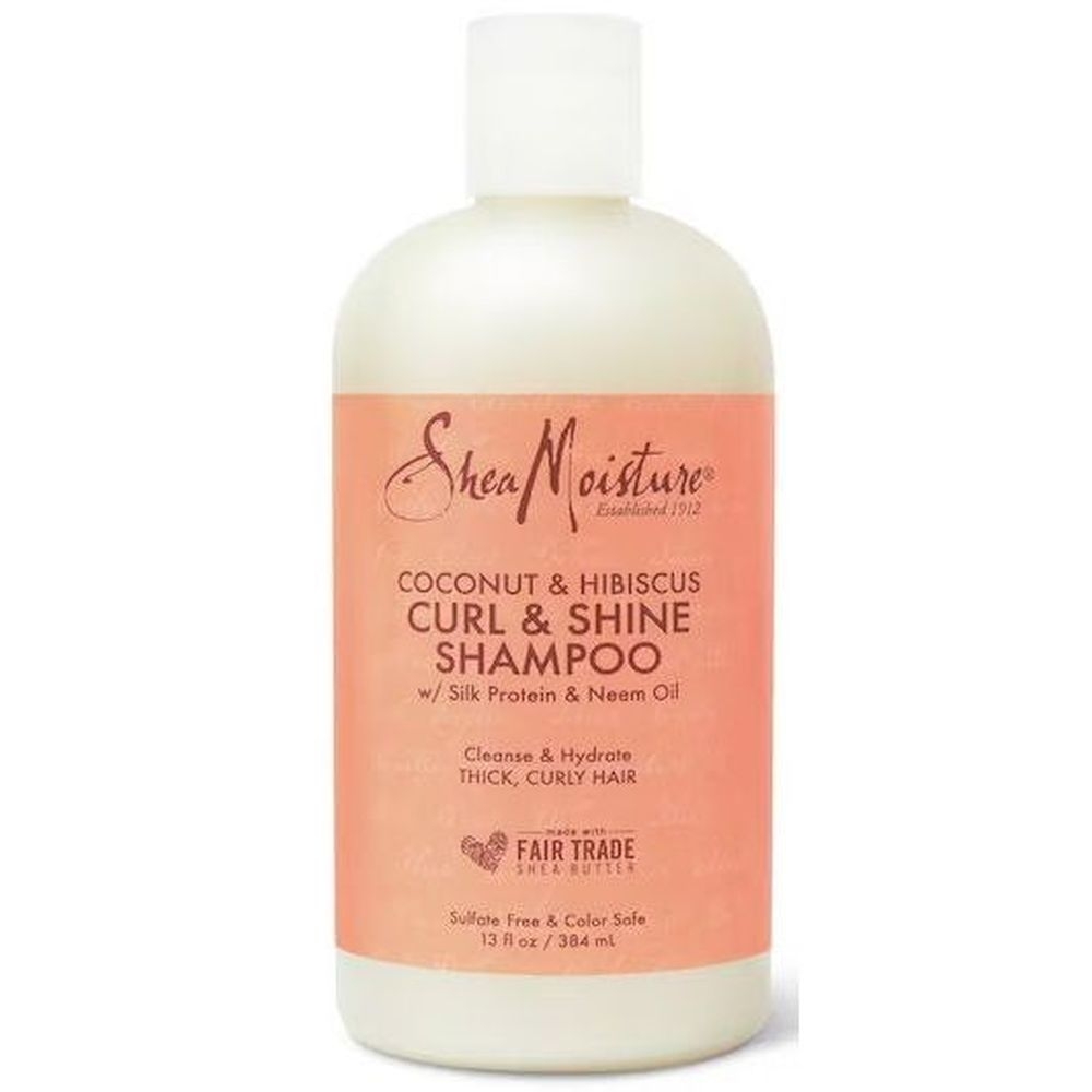 Shea Moisture Curl Plus Shine Coconut and Hibiscus Hair Shampoo, 13 Fluid Ounce -- 4 per case