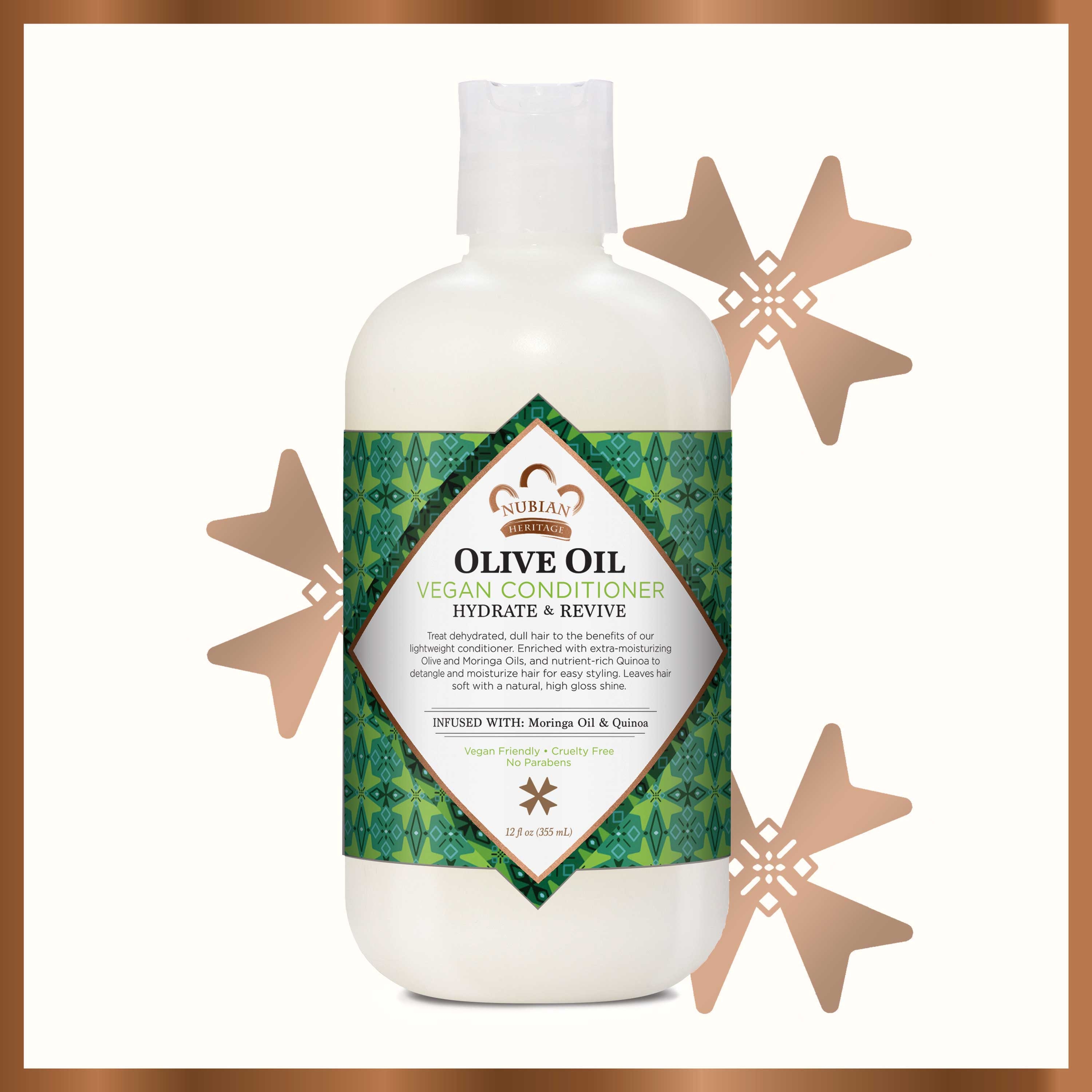 Nubian Heritage Hydrate Plus Revive Olive Oil Conditioner, 12.3 Fluid Ounce -- 12 per case