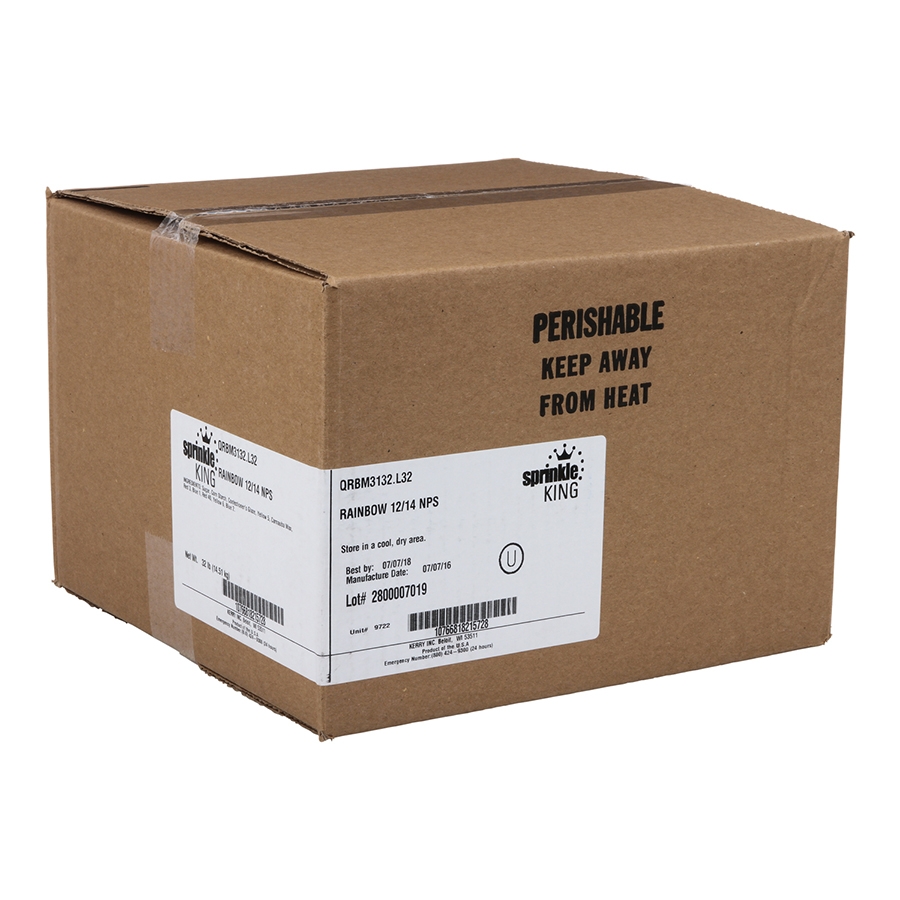 Sprinkle King Non Pareil Assorted 12/14, 8 Pound -- 4 Case